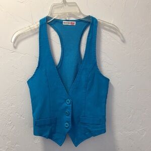 💙Blue turquoise vest- Sz Small